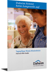 Faltblatt Tagespflege Rheda-Wiedenbrück