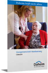 Faltblatt Hausgemeinschaft Westfalenweg